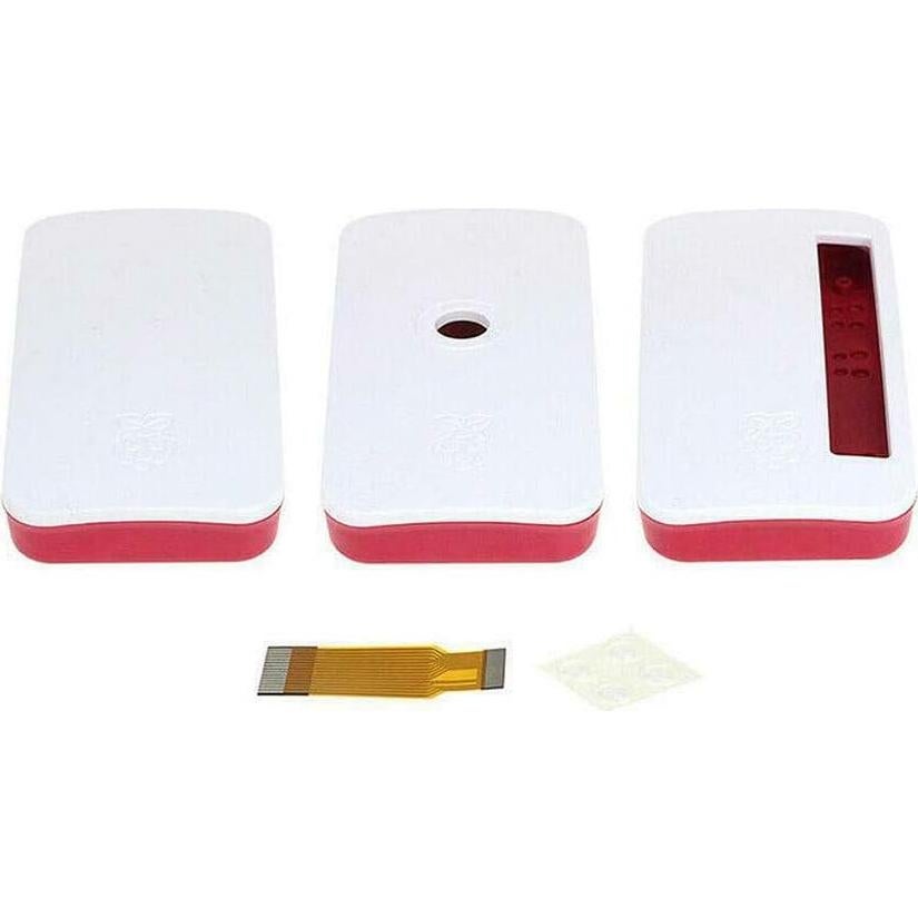 Caja Protectora Acxico para Raspberry Pi Zero V1.3 W - ABS Rojo y Blanco