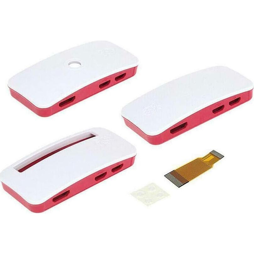 Caja Protectora Acxico para Raspberry Pi Zero V1.3 W - ABS Rojo y Blanco