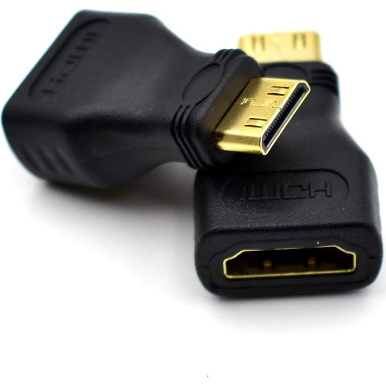 Paquete de 5 Adaptadores Mini HDMI Macho a HDMI Hembra Bei Qian