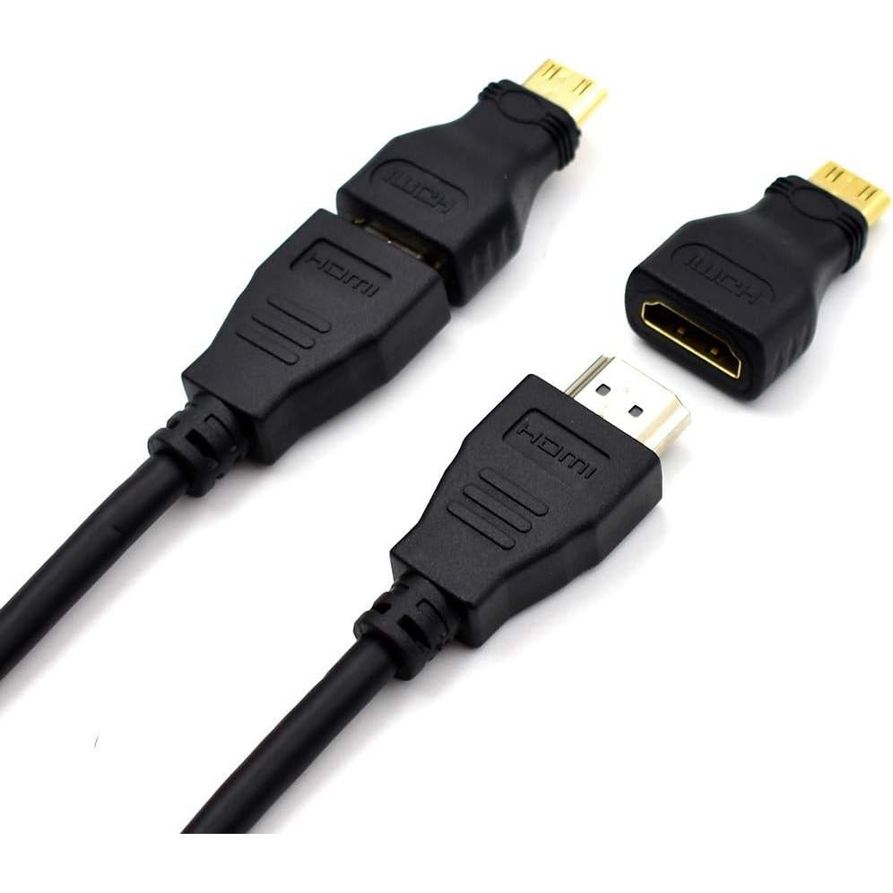 Paquete de 5 Adaptadores Mini HDMI Macho a HDMI Hembra Bei Qian