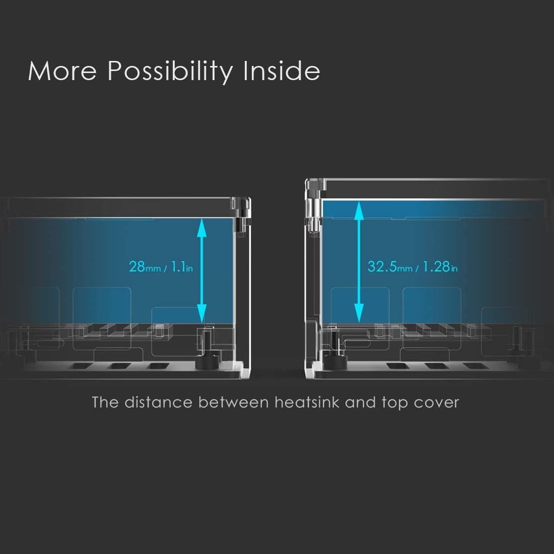 Disipador de Calor Aluminio Extra Alto anidees para Raspberry Pi 4