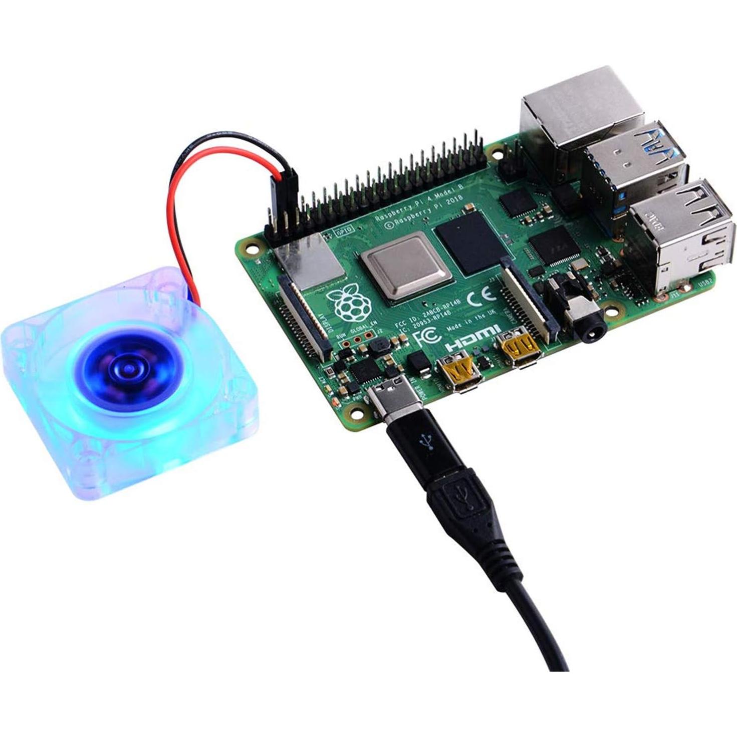 Ventilador de Enfriamiento GeeekPi 40x40x10mm 2 Pcs Azul