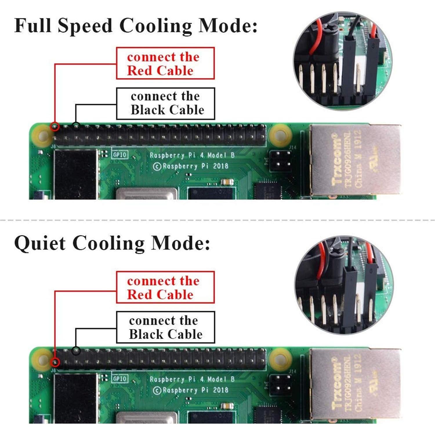 Ventilador de Enfriamiento GeeekPi 40x40x10mm 2 Pcs Azul