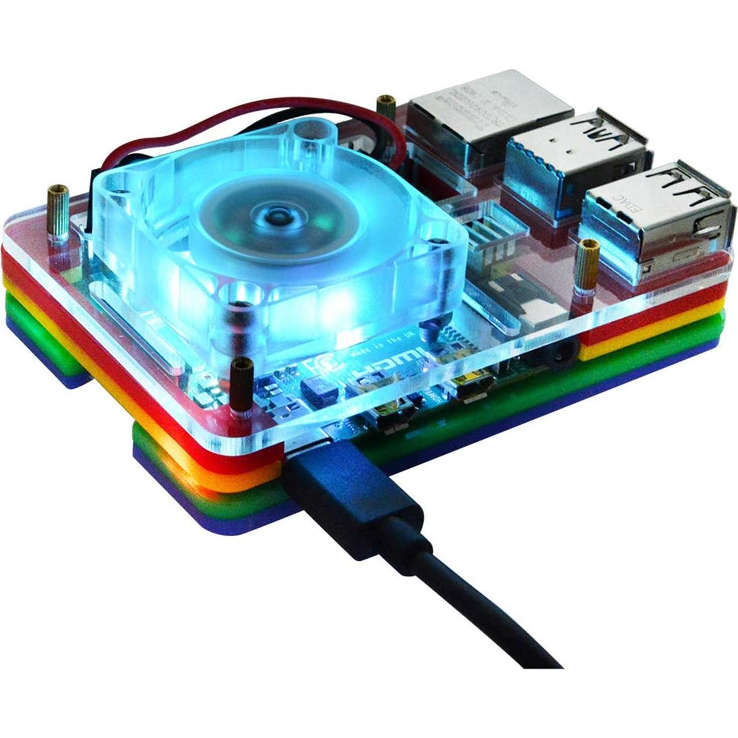 Ventilador de Enfriamiento GeeekPi 40x40x10mm 2 Pcs Azul