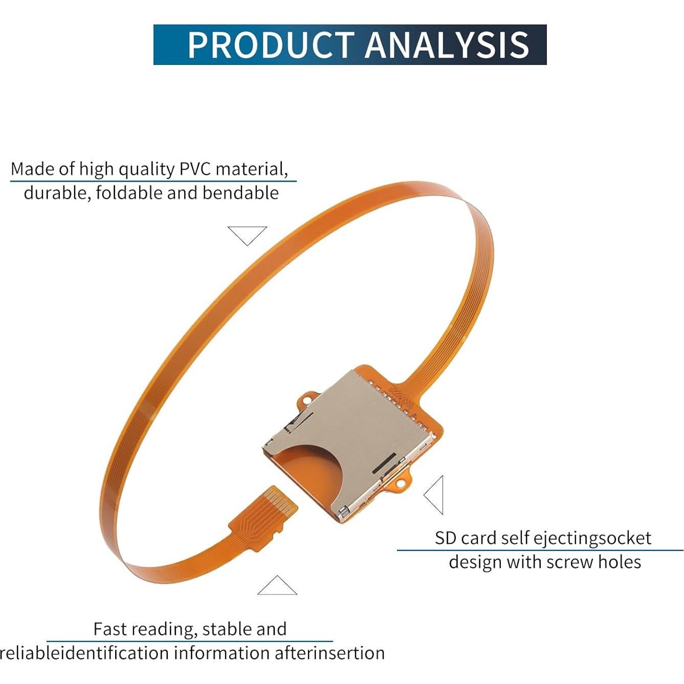 Cable de Extensión Micro SD a SD 30 cm PinQiongZhe