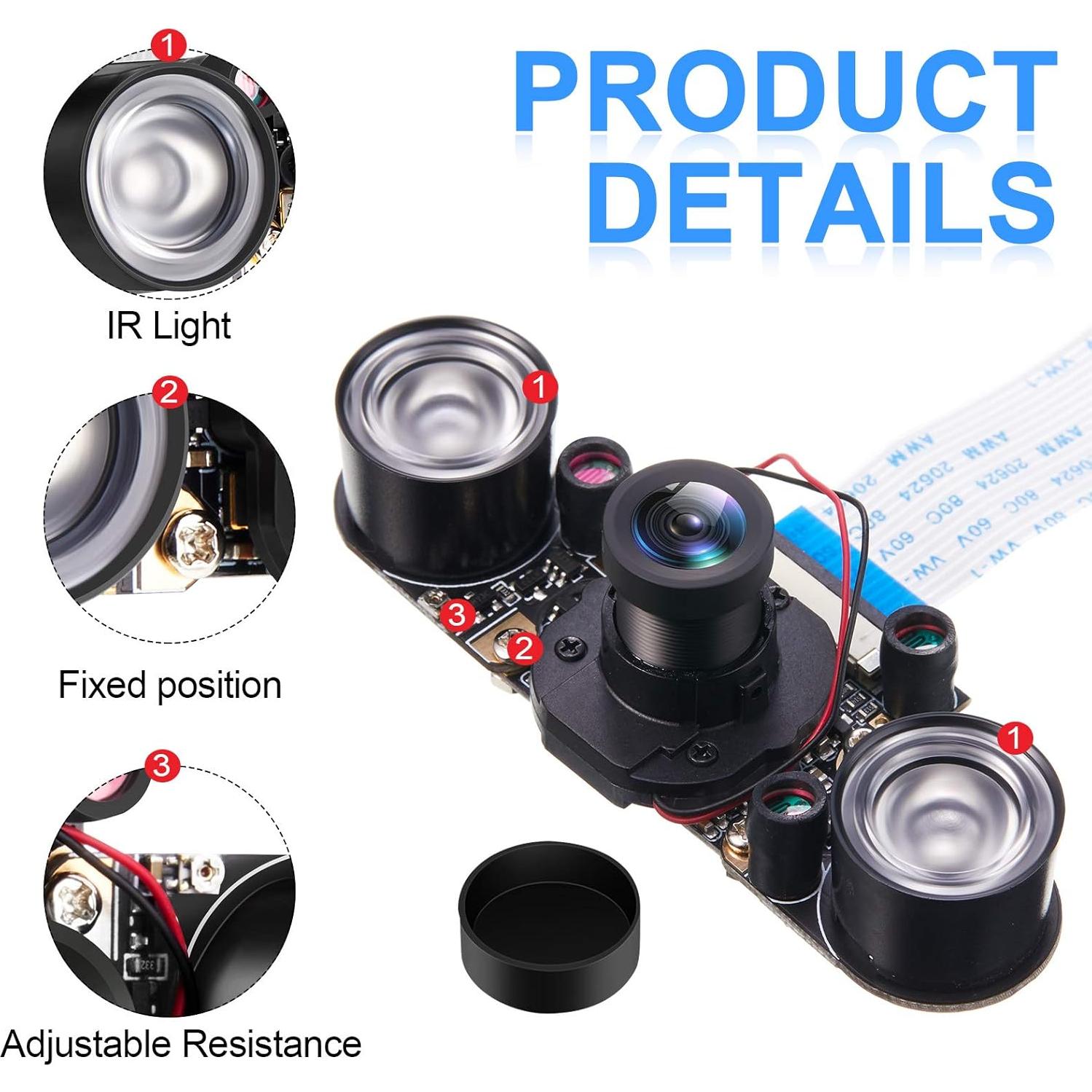 Cámara Web 5MP Weewooday con IR-Cut y Visión Nocturna