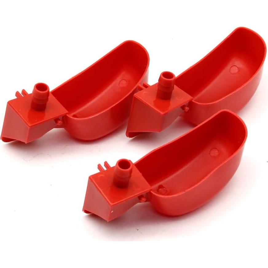 12 Tazas Bebederos Automáticos para Aves MODUODUO Rojo