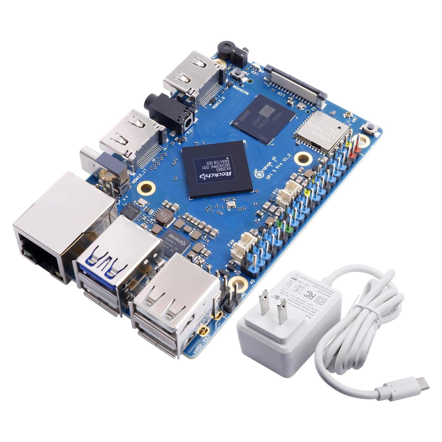 Ordenador de placa única Orange Pi 5 Pro 4GB LPDDR5 8 núcleos 8K