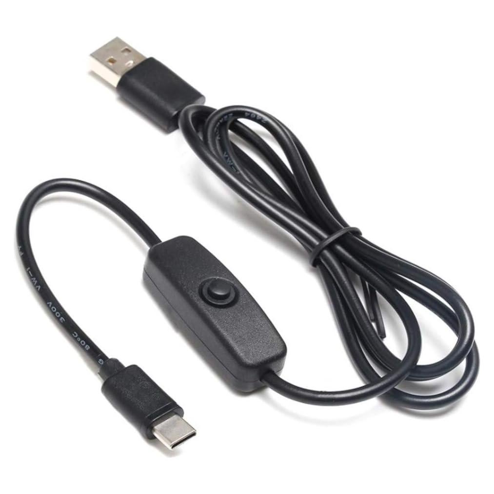 Cable USB Tipo C JacobsParts con Interruptor 0.91m 3A