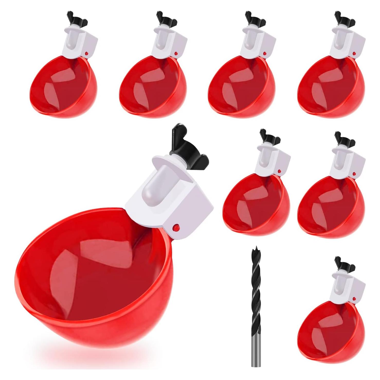 Tazas de Agua para Pollos Darcvds 8 Paquetes 7,62 cm