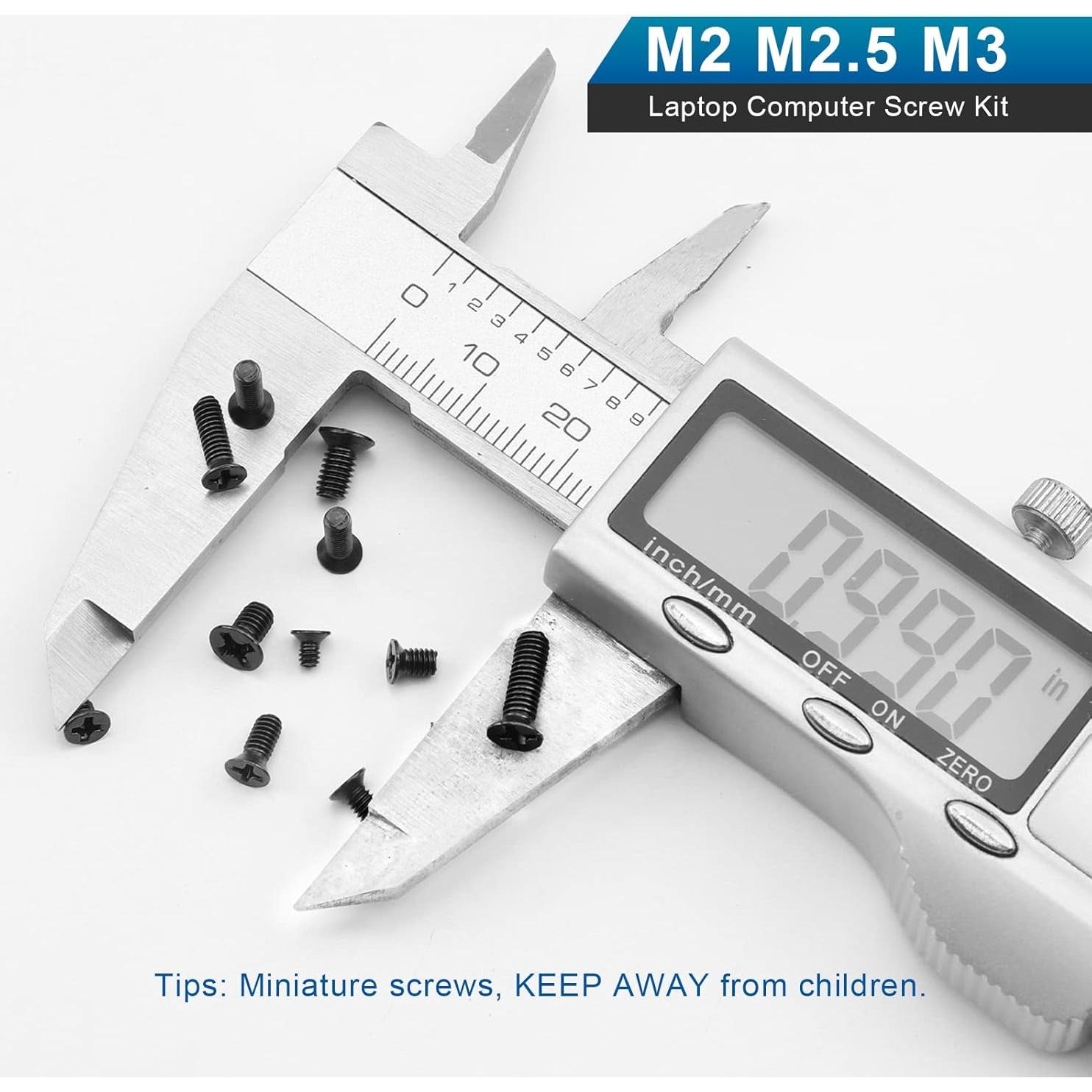 Kit de Tornillos para Laptop NINDEJIN 450PCS M2 M2.5 M3