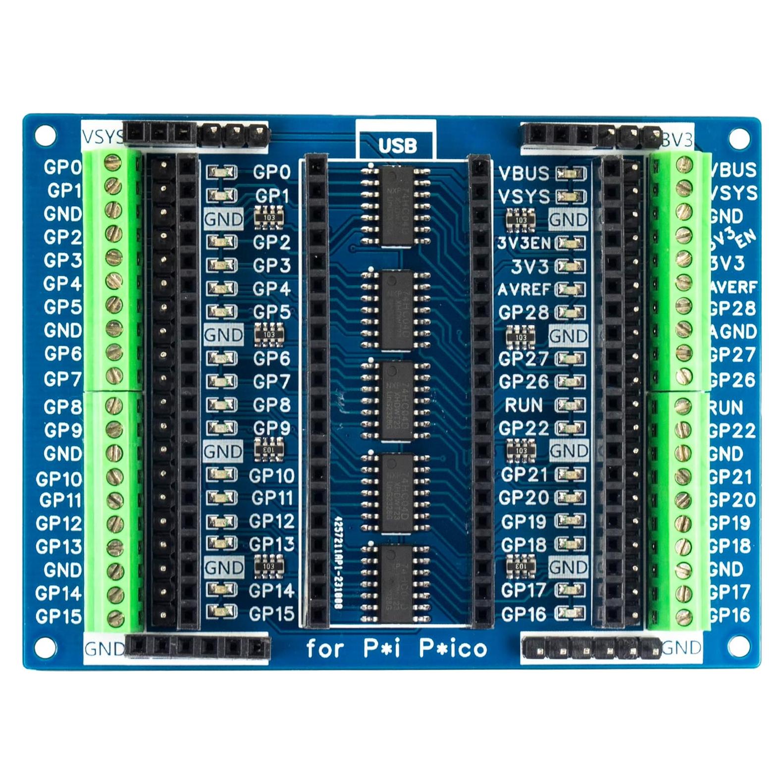 Mini Terminal Breakout Board yddmyo para Raspberry Pi Pico
