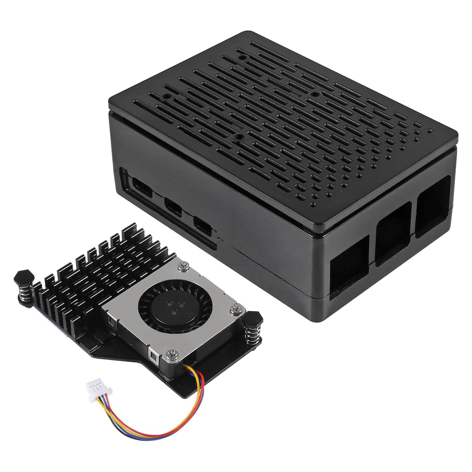 Carcasa ABS para Raspberry Pi 5 con Ventilador y Disipador