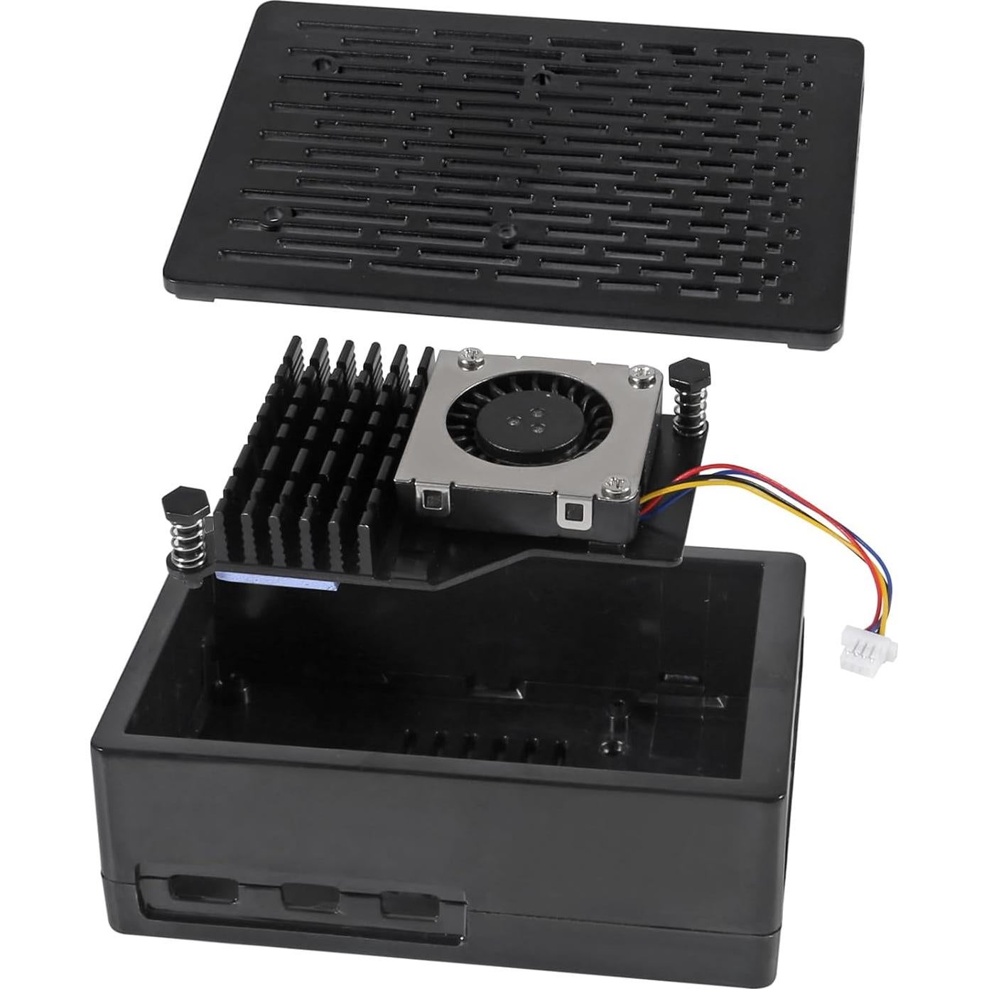 Carcasa ABS para Raspberry Pi 5 con Ventilador y Disipador