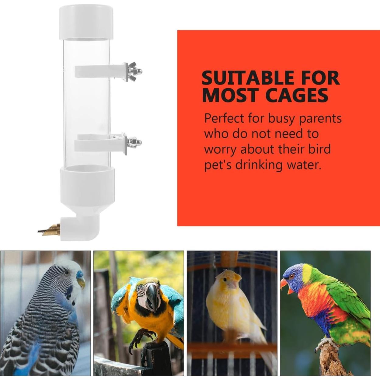 Dispensador de Agua Automático Balacoo 28x7 cm para Aves