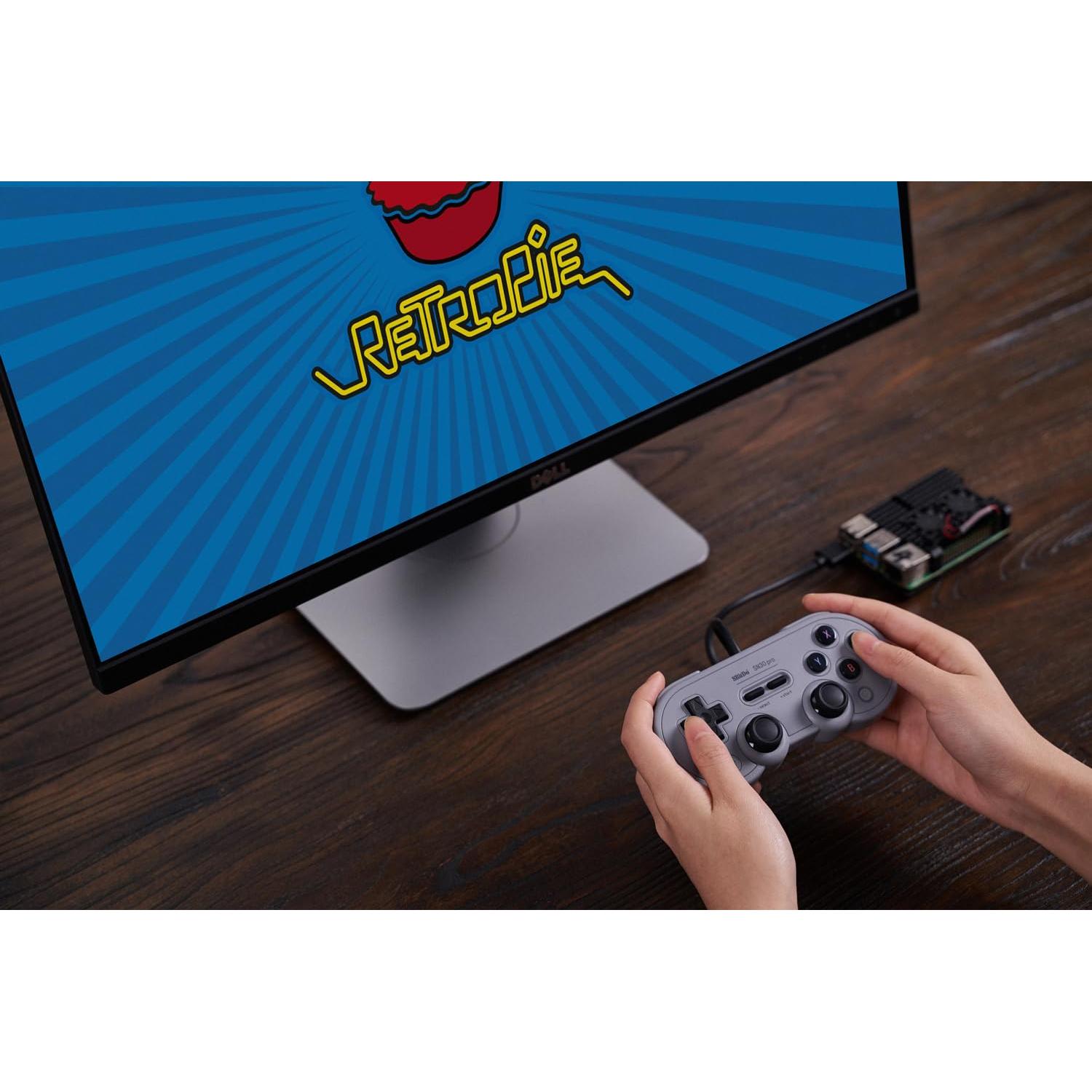 Controlador USB con cable 8Bitdo SN30 Pro para Switch y PC