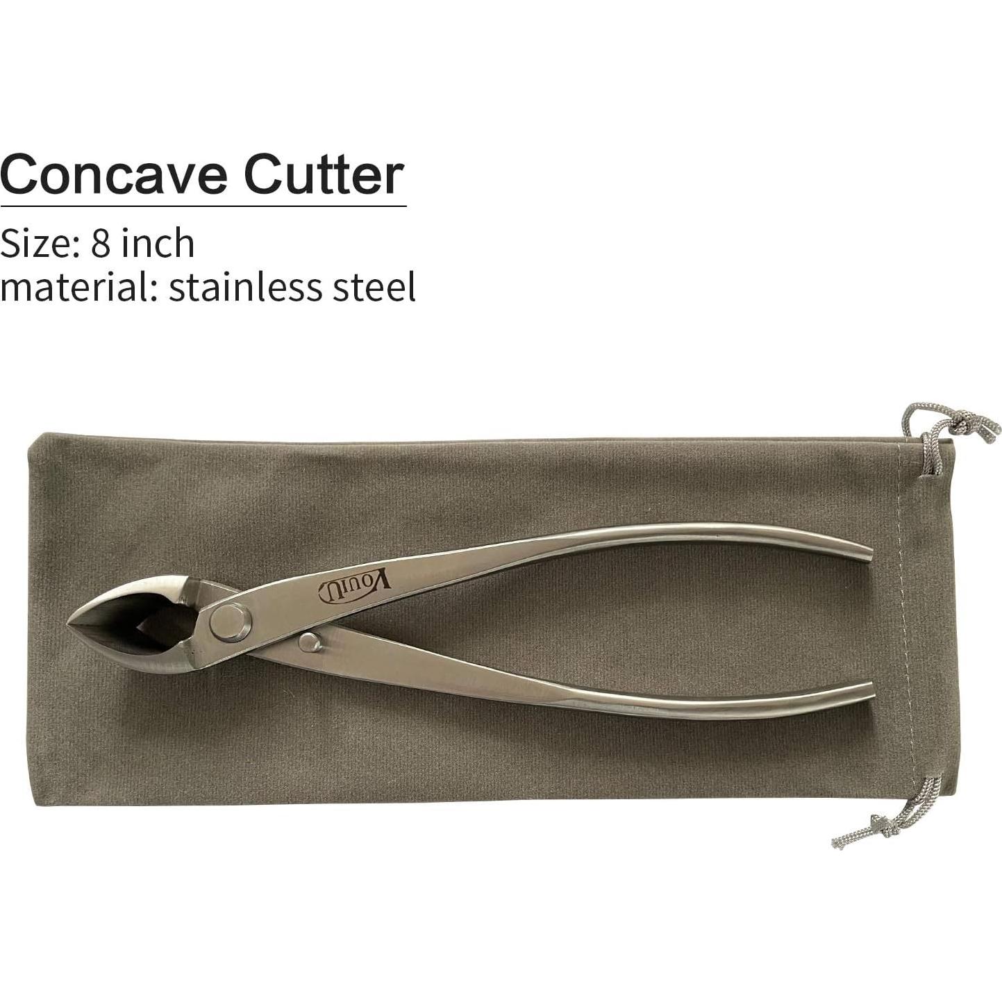 Cortador cóncavo Vouiu 21 cm acero inoxidable bonsái