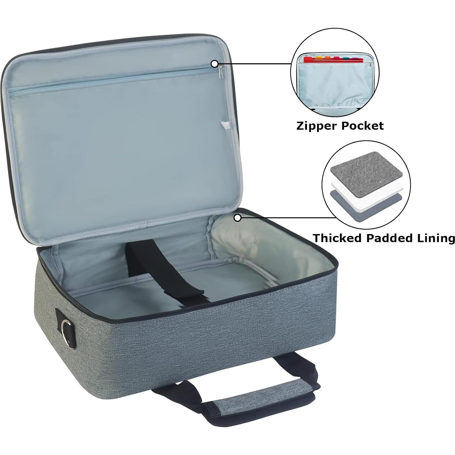 Funda para Proyector Doksmeria 35.6x27.2cm Gris con Bolsillos