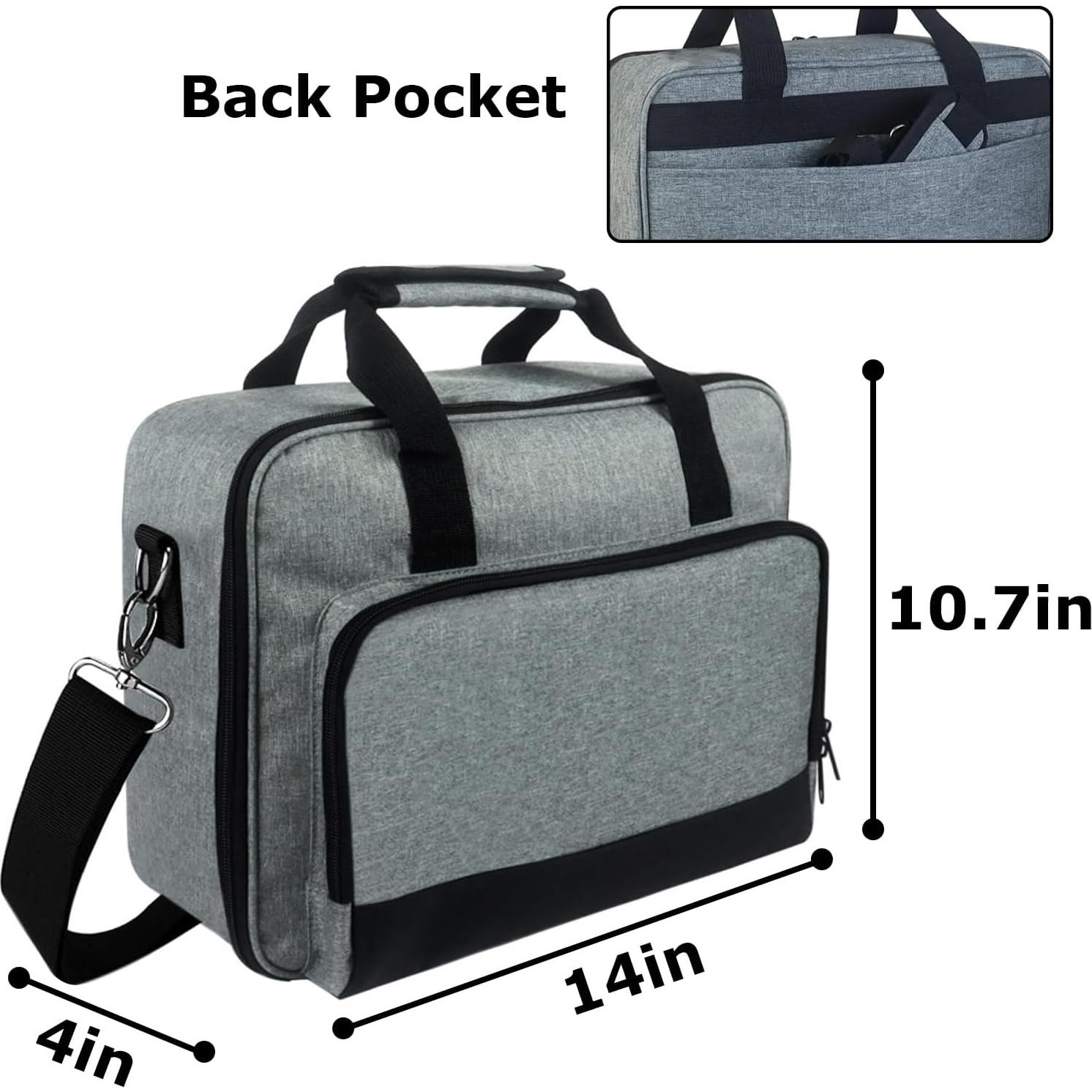 Funda para Proyector Doksmeria 35.6x27.2cm Gris con Bolsillos