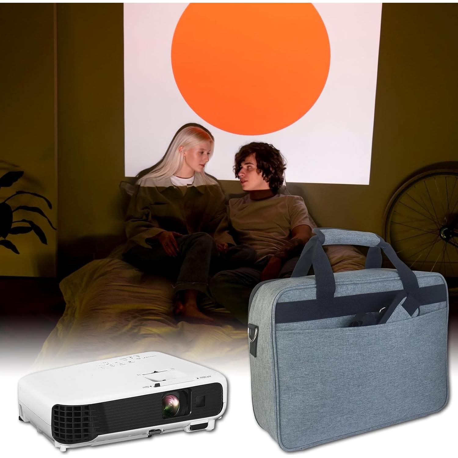 Funda para Proyector Doksmeria 35.6x27.2cm Gris con Bolsillos