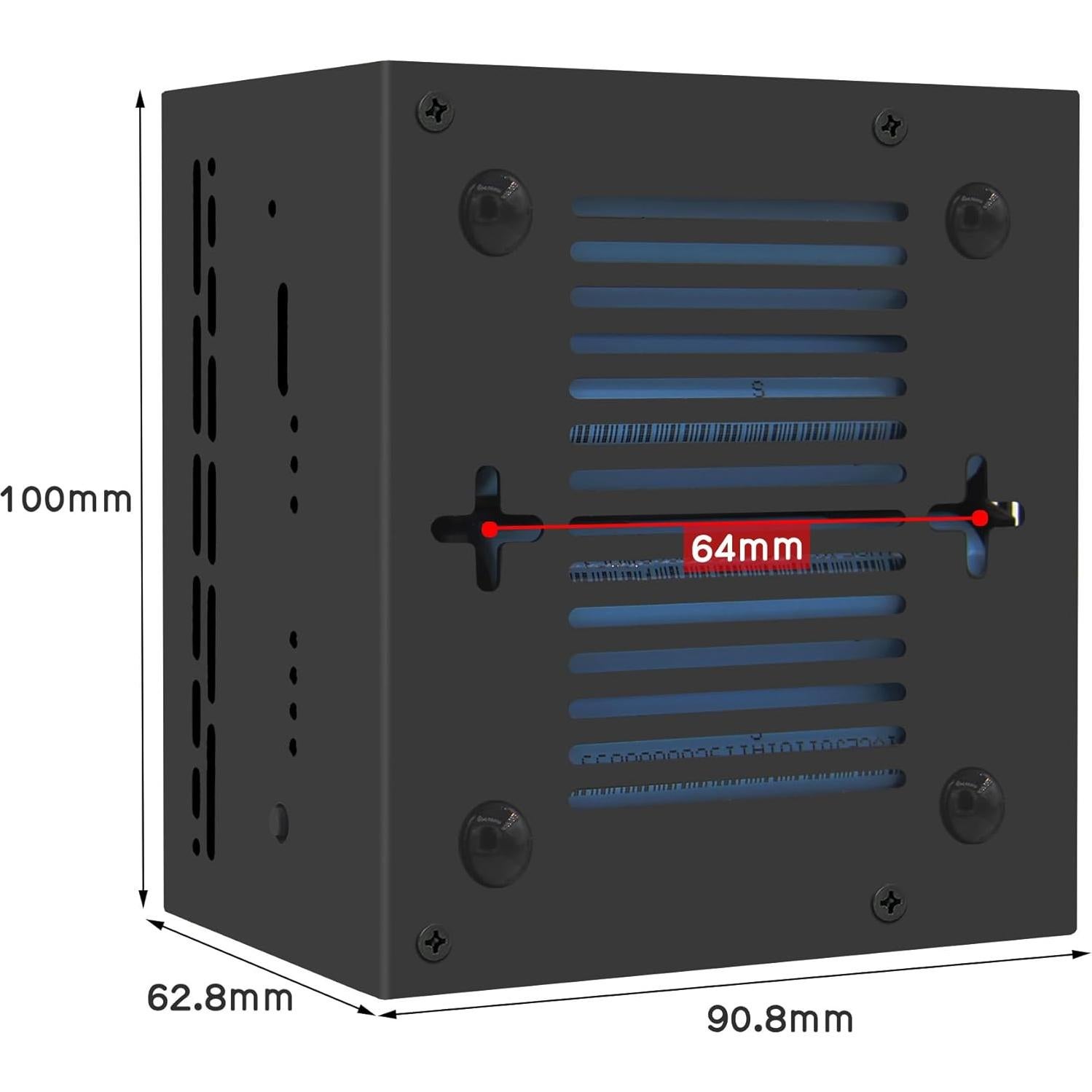 Caja de Metal Geekworm X1202-C1 con Enfriador Activo H505 para Raspberry Pi 5
