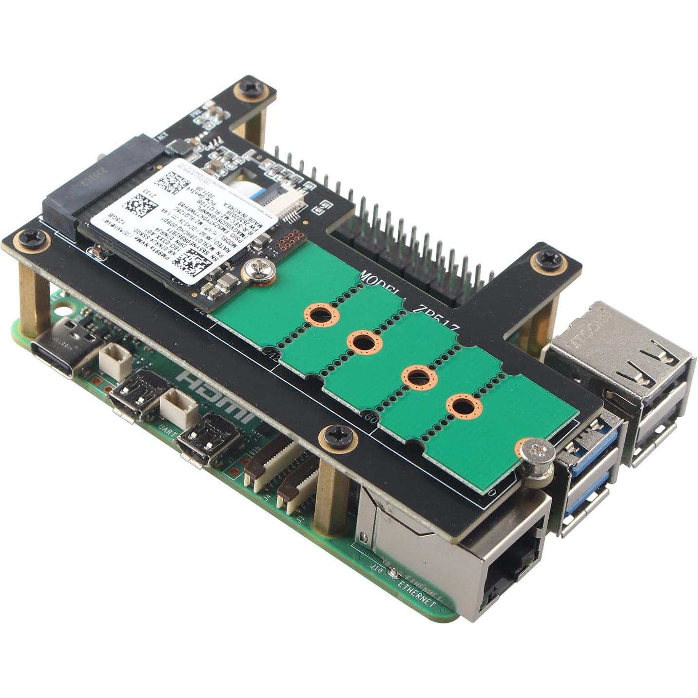 Adaptador M.2 NGFF NVMe ZDE ZP526 2PCS Extensión Ajustable