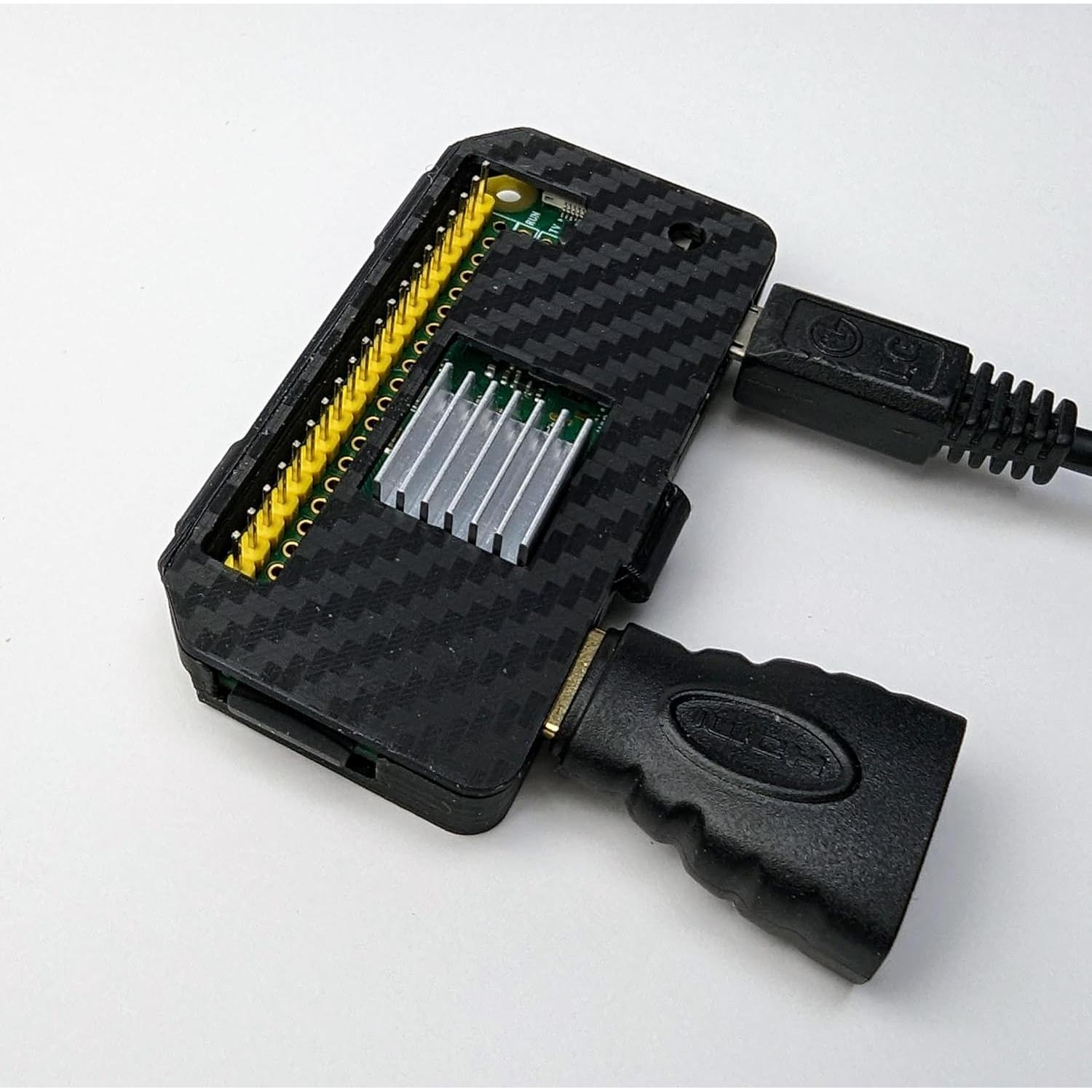 Funda Protectora Compacta Genérica para Raspberry Pi Zero - Fibra de Carbono