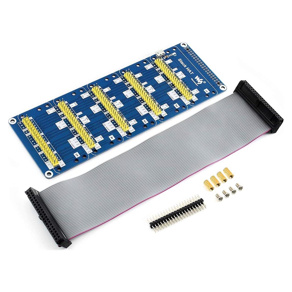 Stack HAT iiunius para Raspberry Pi - Expansión I/O 5x2x20 pines