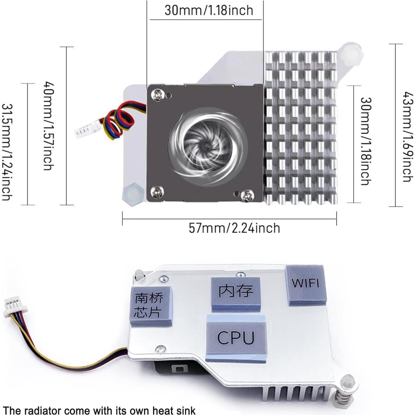 Enfriador Activo Armor Lite V5 para Raspberry Pi 5 - Aluminio