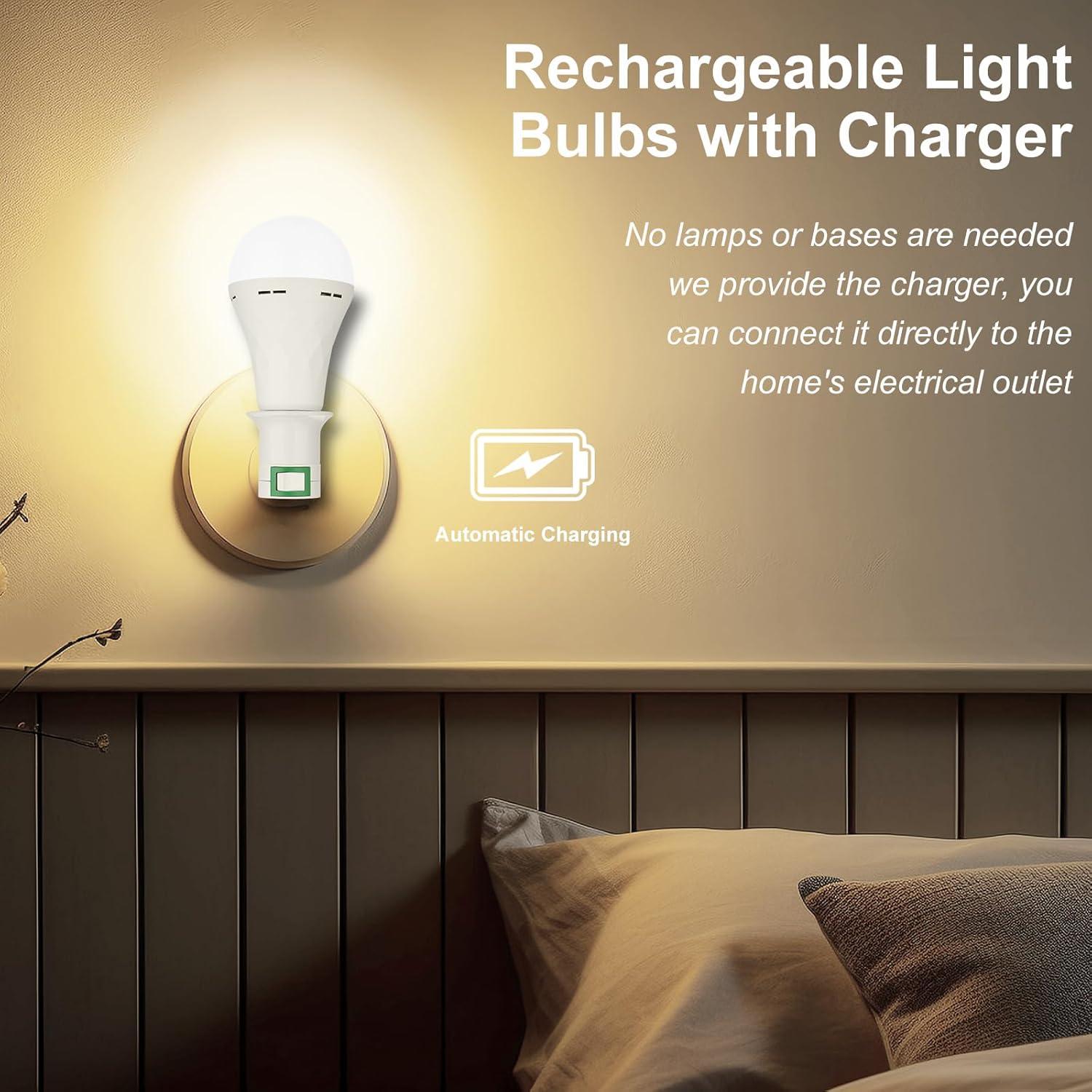 Bombillas Recargables Ostwiki 9W E27 Paquete de 6 Blancas