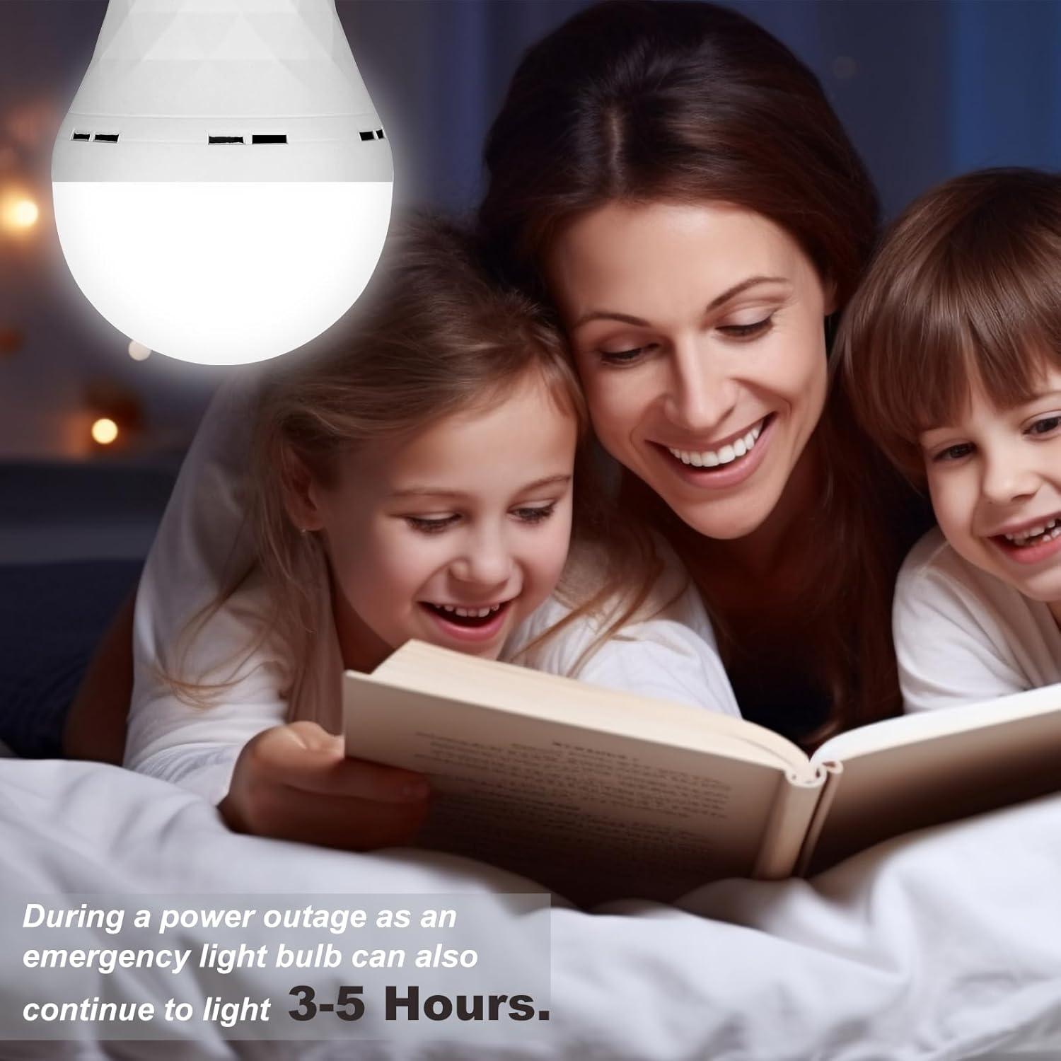 Bombillas Recargables Ostwiki 9W E27 Paquete de 6 Blancas