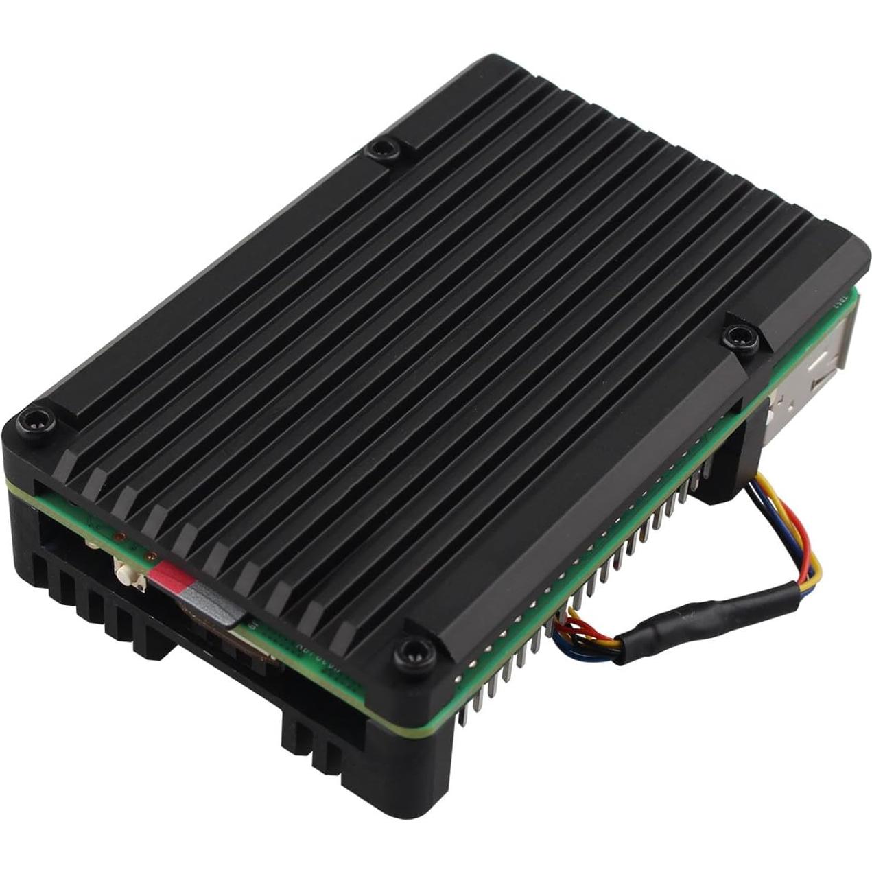 Caja de Aluminio ZDE para Raspberry Pi 5 con Ventiladores