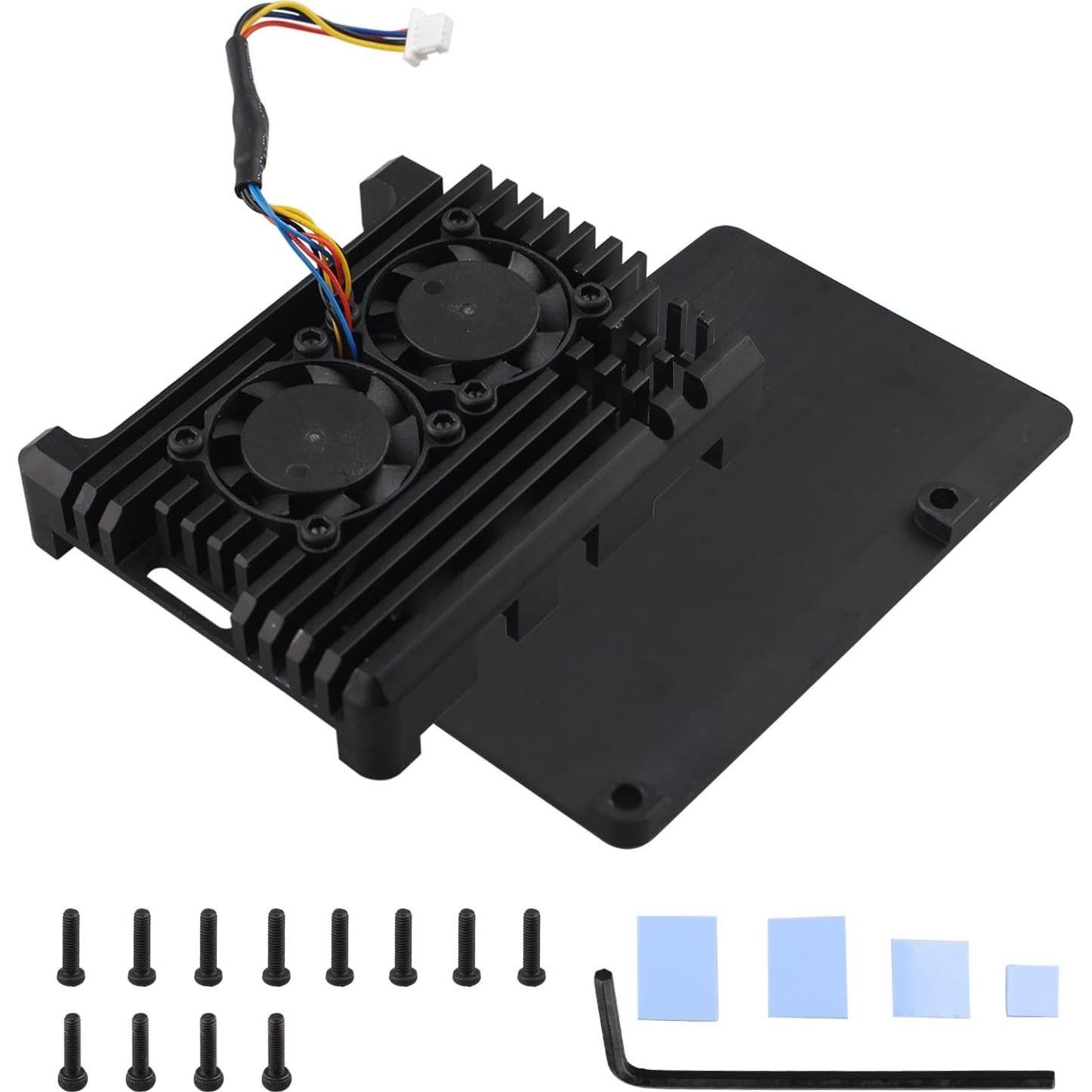 Caja de Aluminio ZDE para Raspberry Pi 5 con Ventiladores
