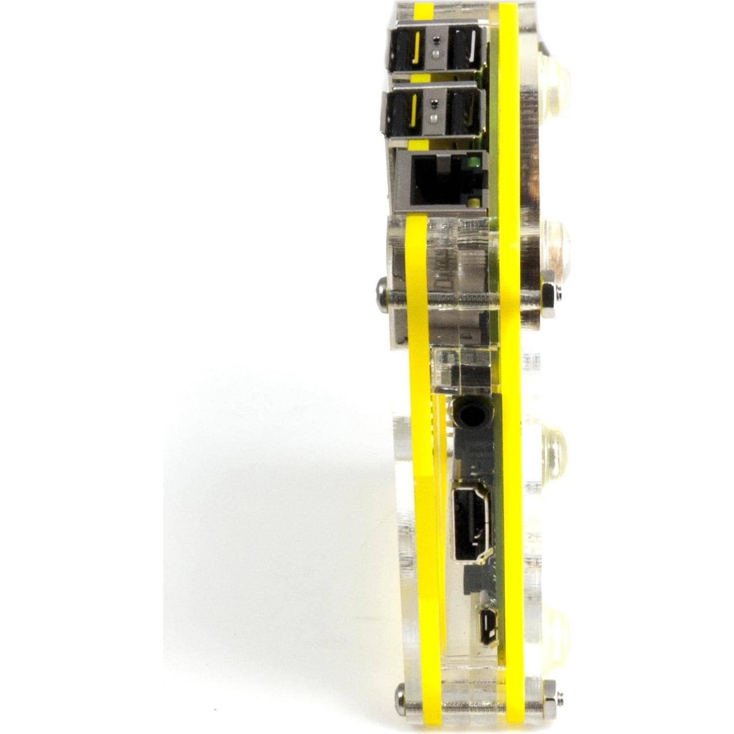 Funda C4 Labs Zebra Amarillo para Raspberry Pi 3 B+/2/B+