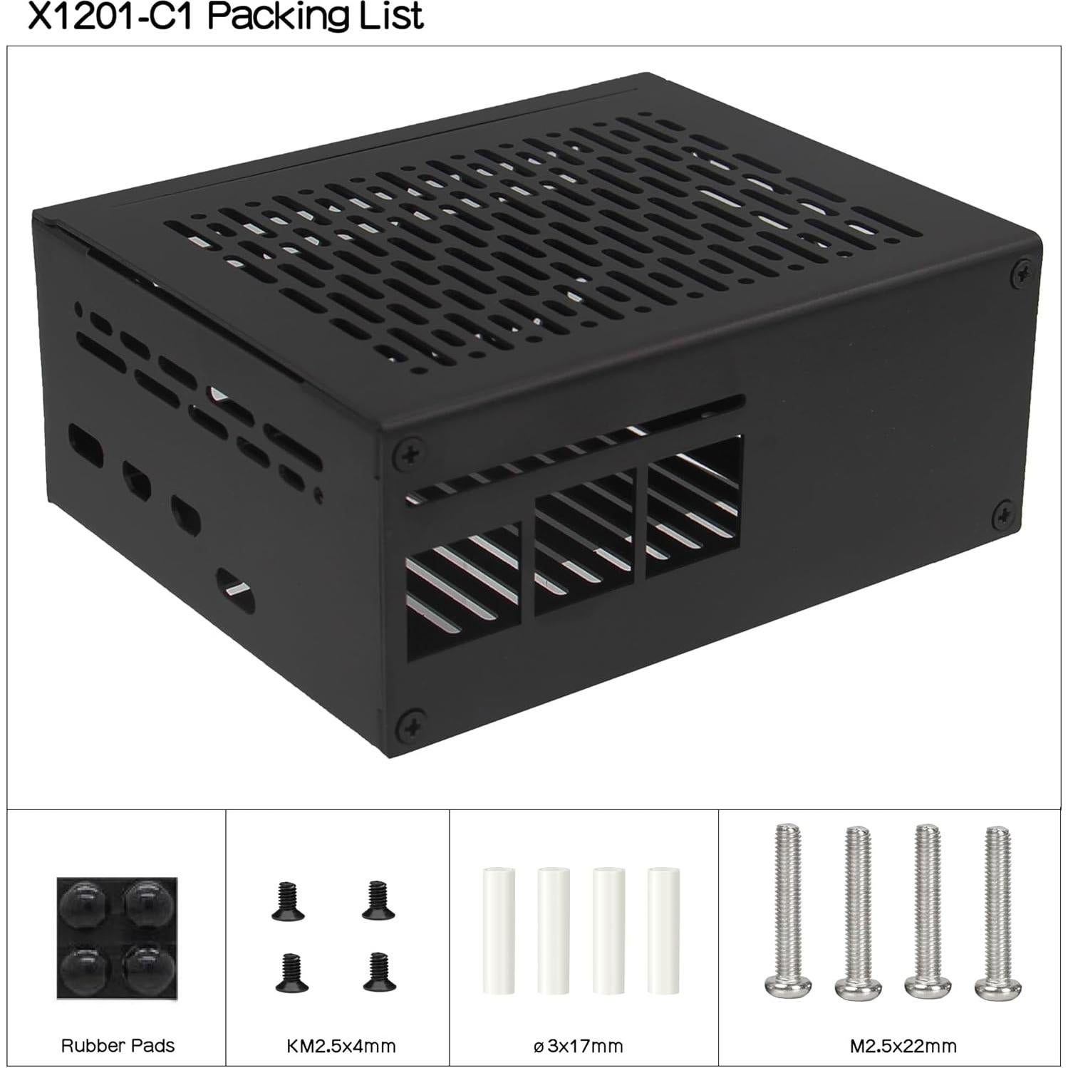 Geekworm X1201 UPS Shield para Raspberry Pi 5 - 5V 5A