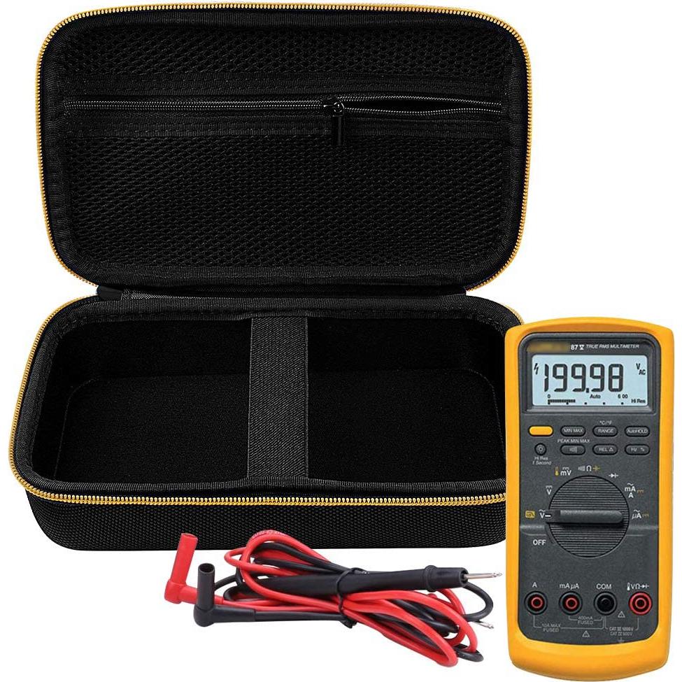 Estuche rígido COMECASE para multímetros Fluke 87-V/88V - Negro