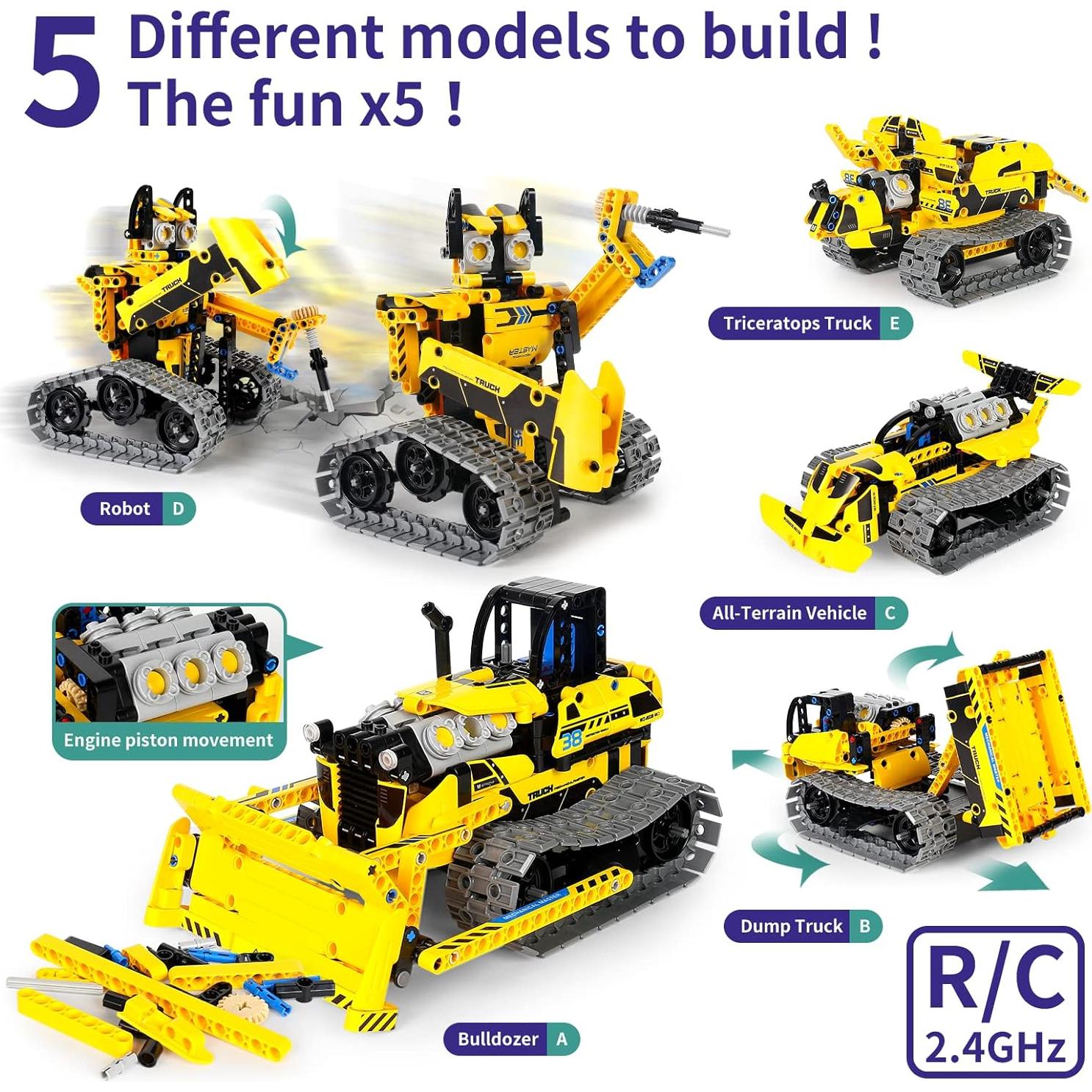 Kit de Construcción Robot STEM 5 en 1 SHANTOU 452 PCS