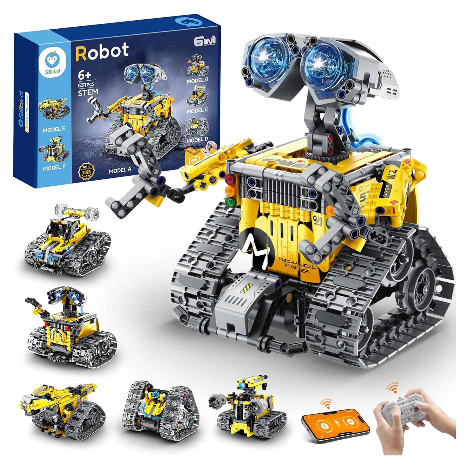 Kit de Construcción Robot Sillbird 6en1 Control Remoto
