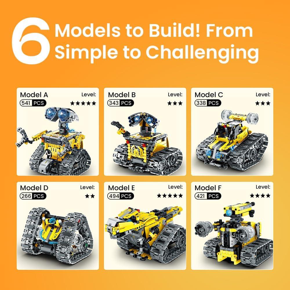 Kit de Construcción Robot Sillbird 6en1 Control Remoto