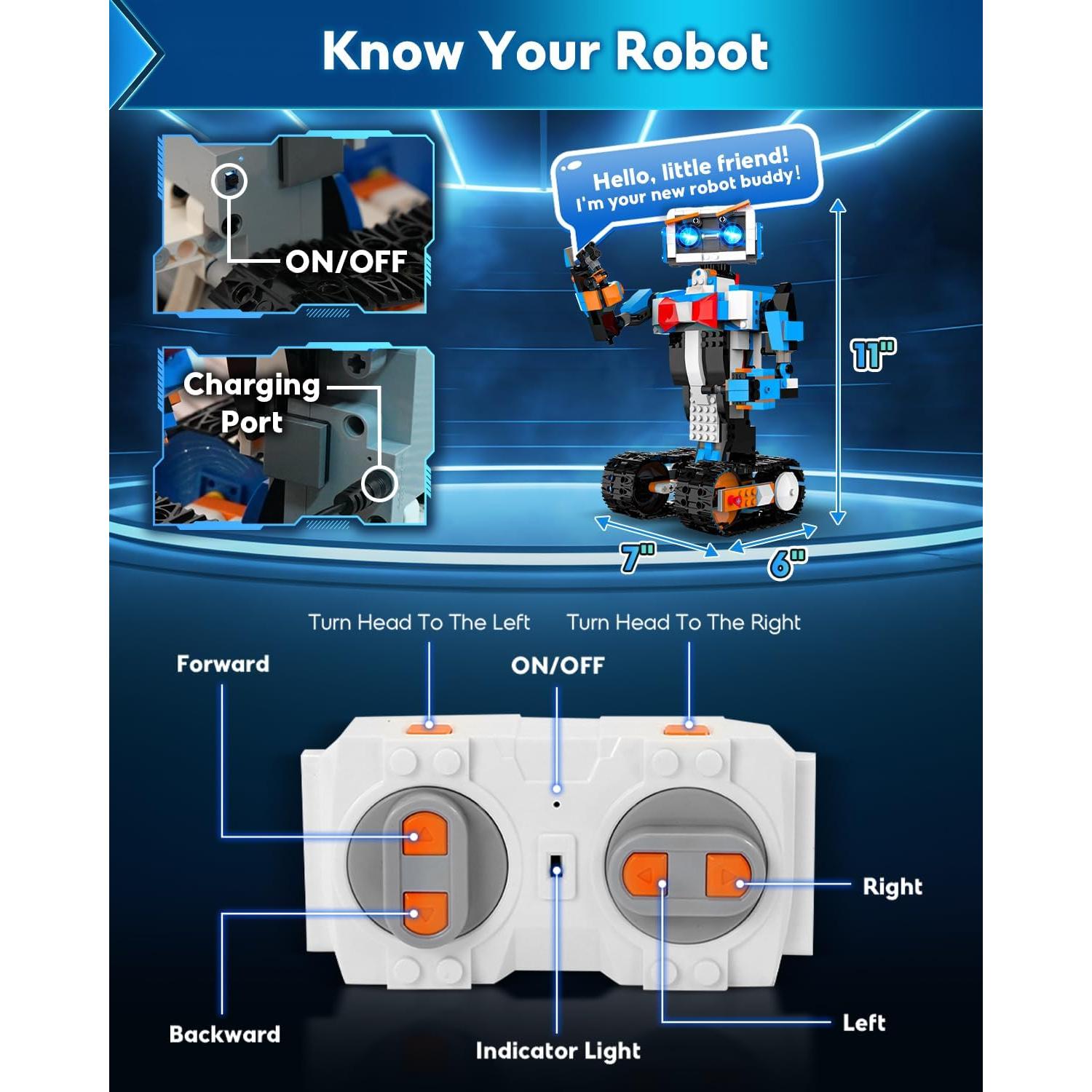 Kit de Construcción de Robots HBUDS 635 Piezas STEM 8+