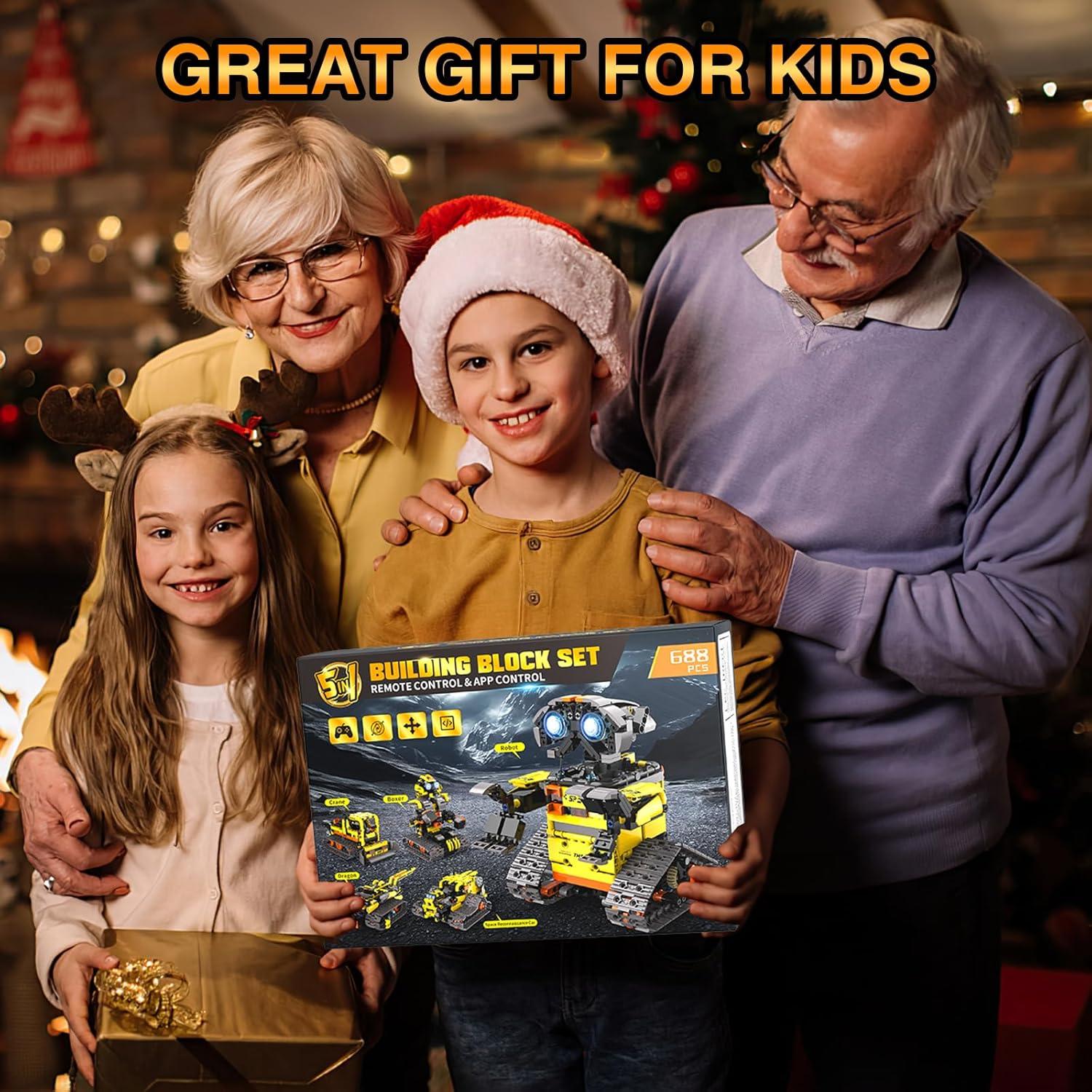 Kit de Robot STEM 5 en 1 ADUSRIZ para Niños 8-12 Años