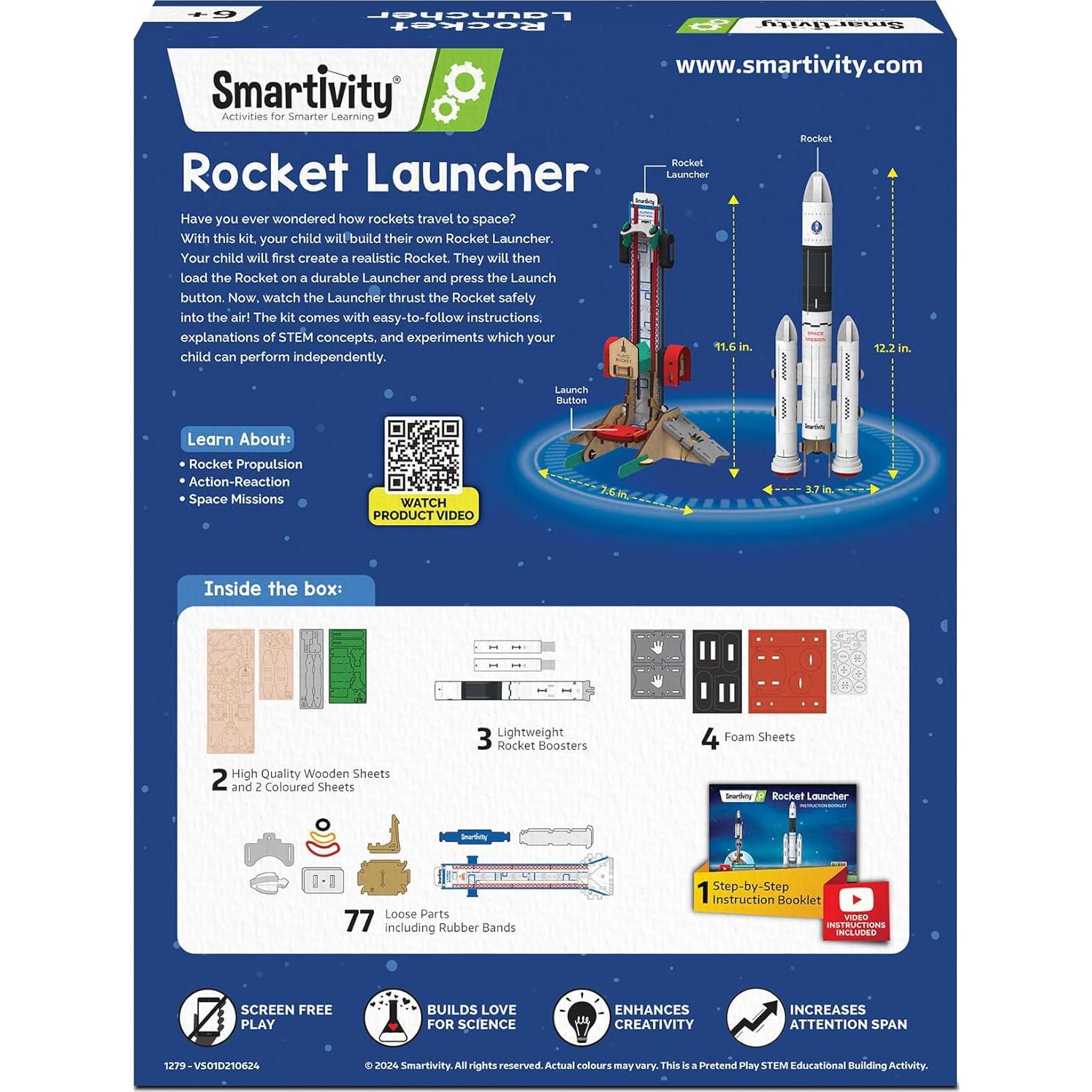 Kit de Cohete Smartivity para Niños 6-14 Años - DIY STEM