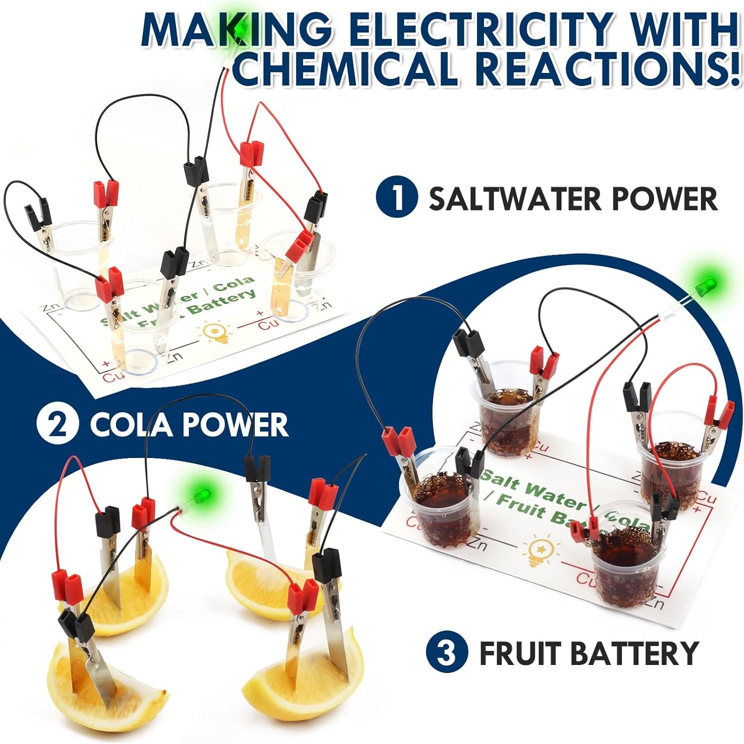 Kit de Circuito Eléctrico GadgetGlee para Niños 8 Experimentos