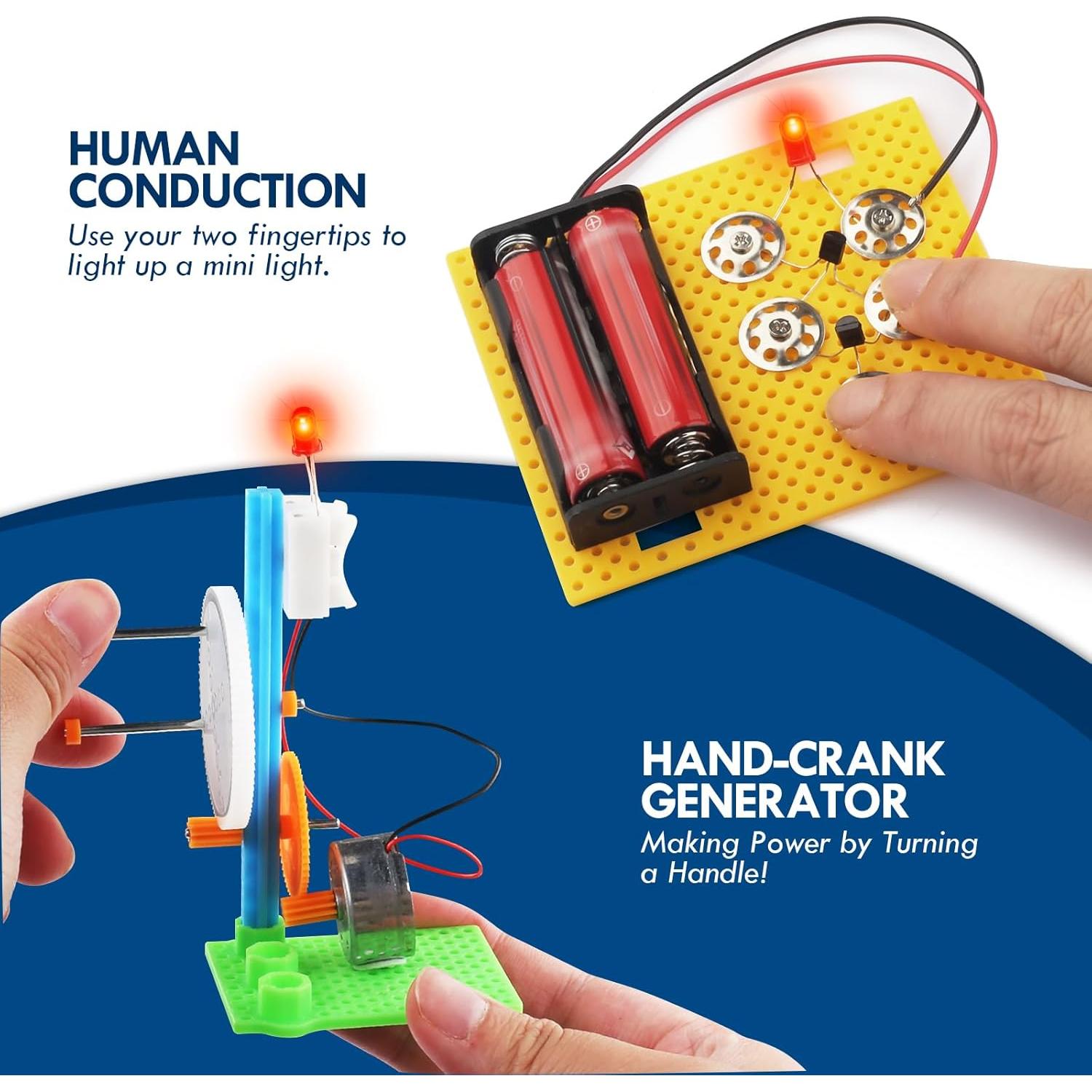 Kit de Circuito Eléctrico GadgetGlee para Niños 8 Experimentos