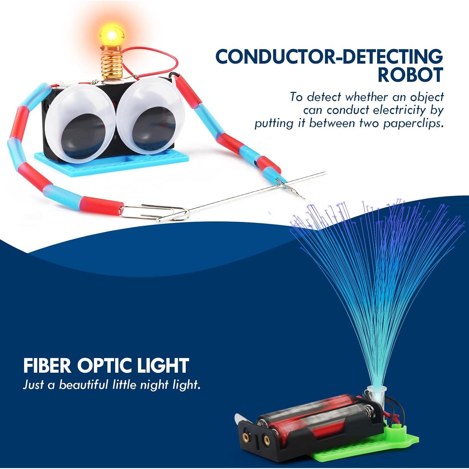 Kit de Circuito Eléctrico GadgetGlee para Niños 8 Experimentos