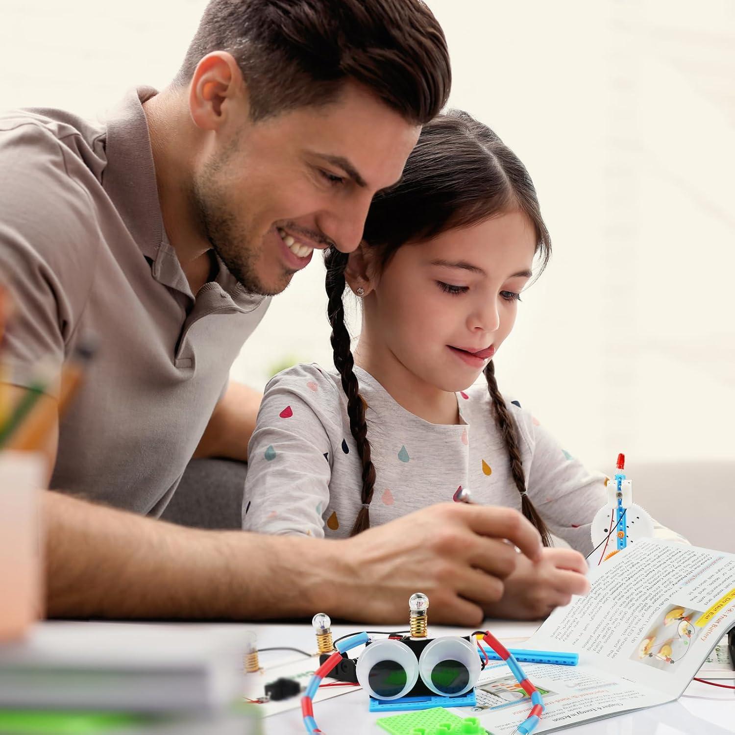 Kit de Circuito Eléctrico GadgetGlee para Niños 8 Experimentos