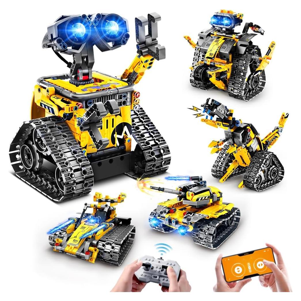 HOGOKIDS Juguetes de Construcción Robots 5 en 1 Control Remoto