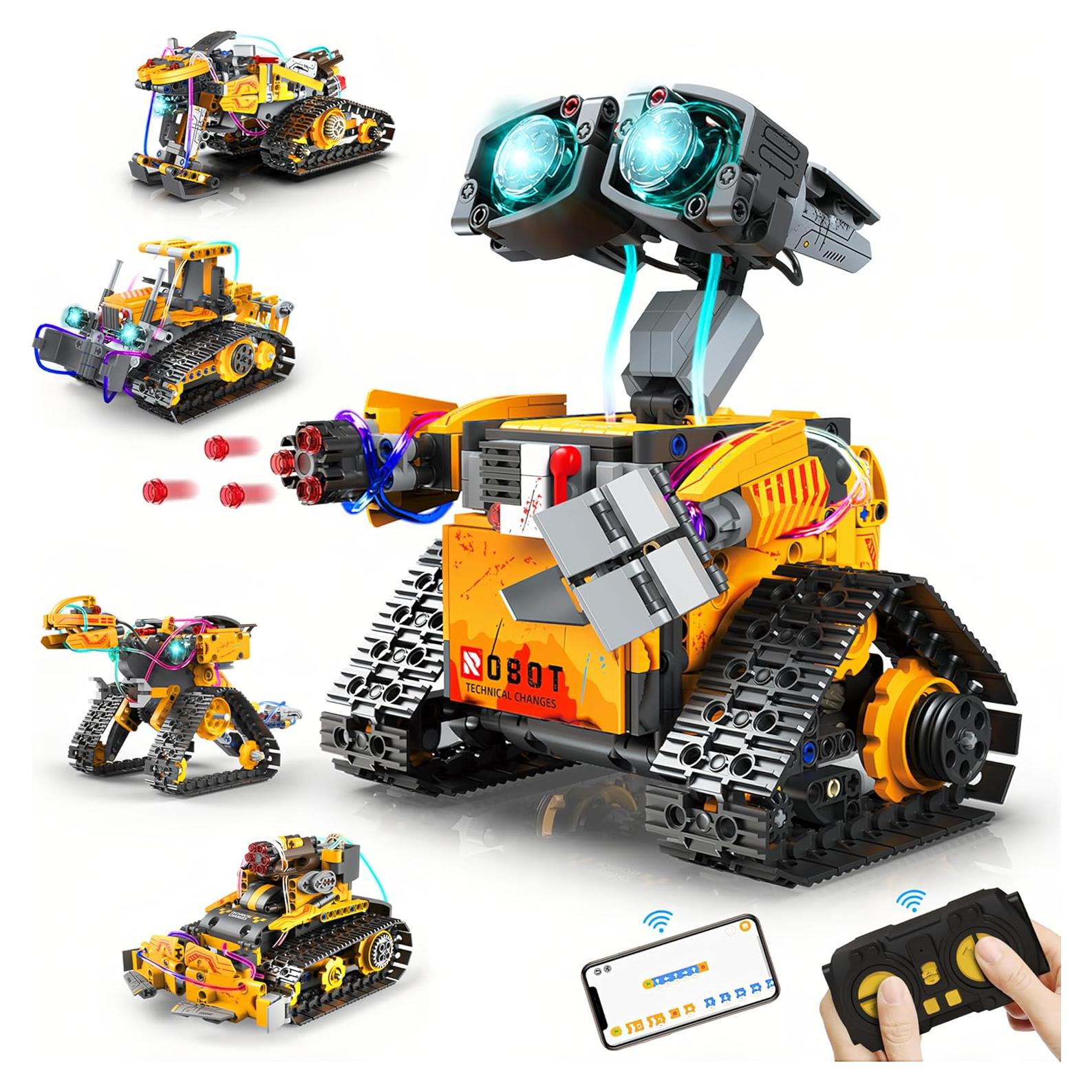 Kit de Robots 5 en 1 Yerloa para Niños 8 a 12 Años