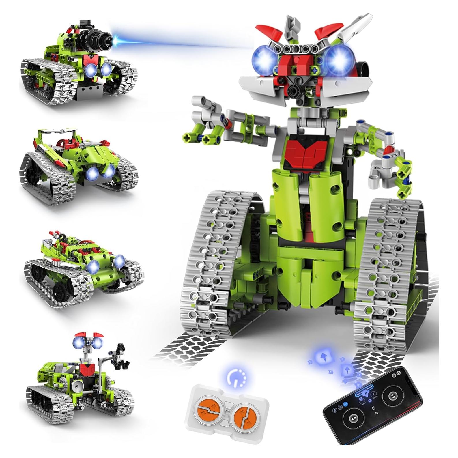 Kit de Robot STEM 5 en 1 VOPOGLNE 705 Piezas Control Remoto