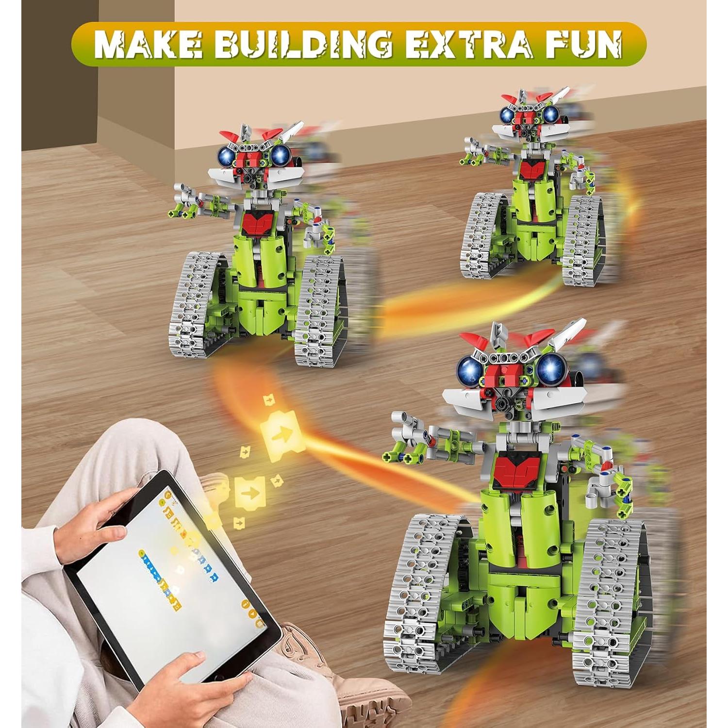 Kit de Robot STEM 5 en 1 VOPOGLNE 705 Piezas Control Remoto